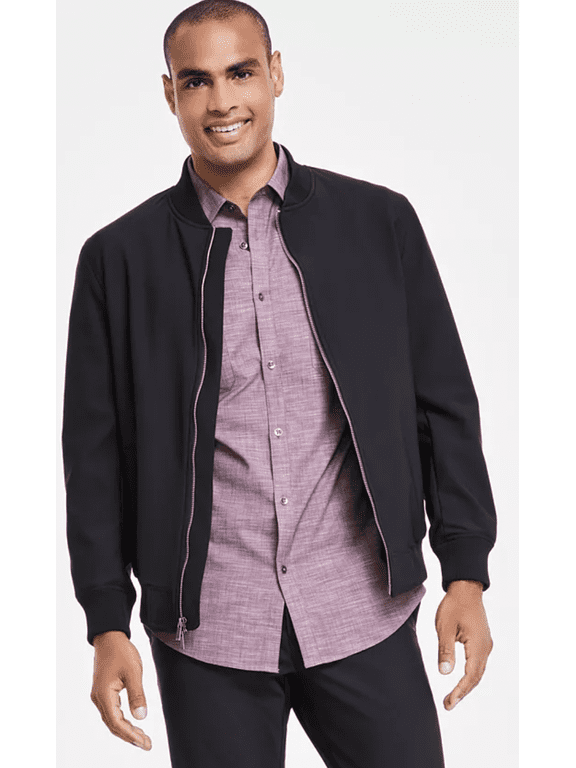 Men's Alfatech Regular-Fit Full-Zip Ponte-Knit Bomber Jacket