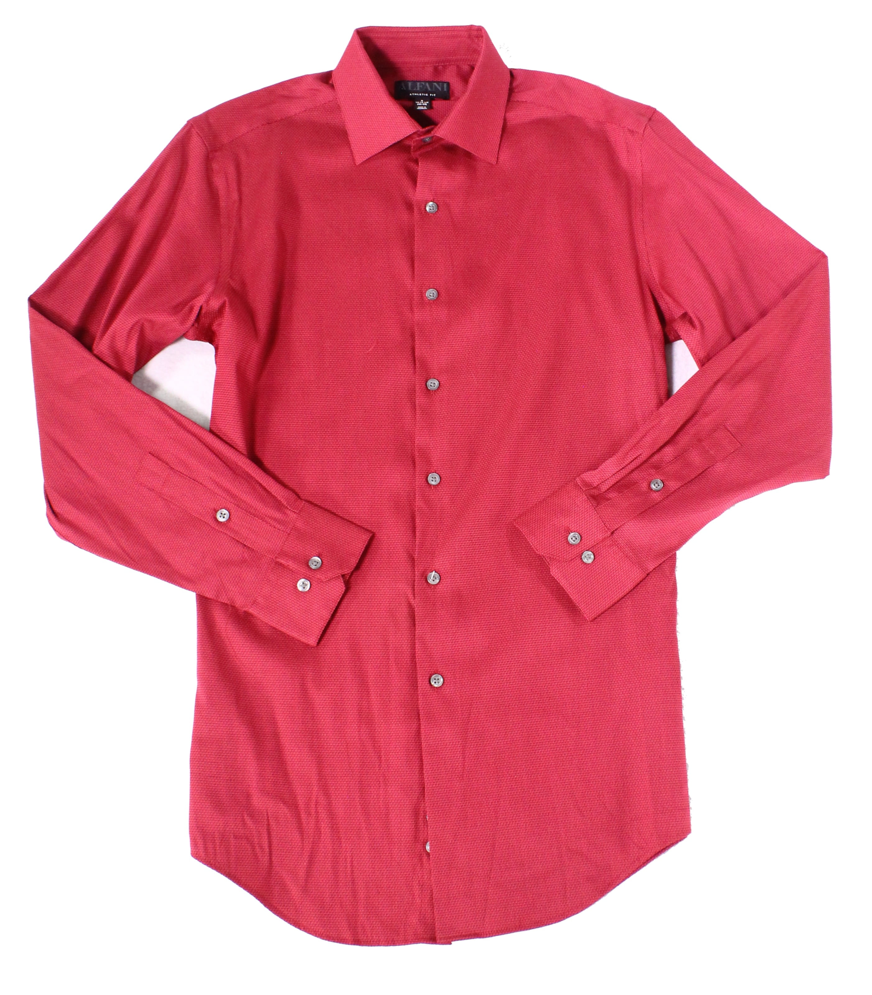 Alfani athletic fit dress shirt clearance