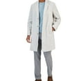 thumbnail image 1 of Alfani Mens Bruno Regular Fit Textured Pea Coat, Grey, X-Large, 1 of 4