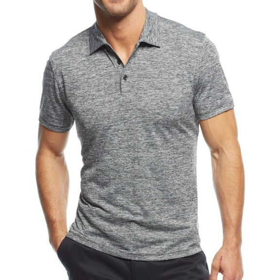 Alfani Mens Lightweight Polo Shirt, Grey, Small