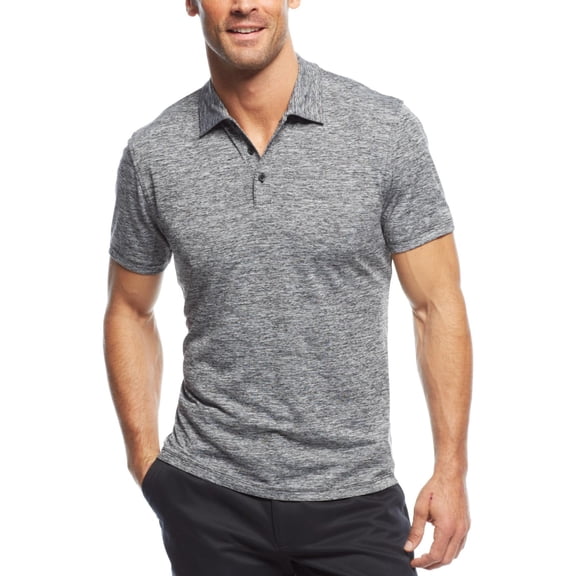 Alfani Mens Lightweight Polo Shirt, Grey, Small