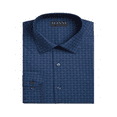 thumbnail image 1 of Alfani Men's Classic Regular Fit Dress Shirt Navy-Purple Size S, 1 of 3