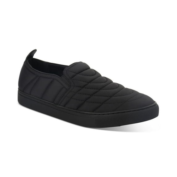 Alfani Men’s Cooper Quilted Slip-On Sneakers Shoes, Black, 9