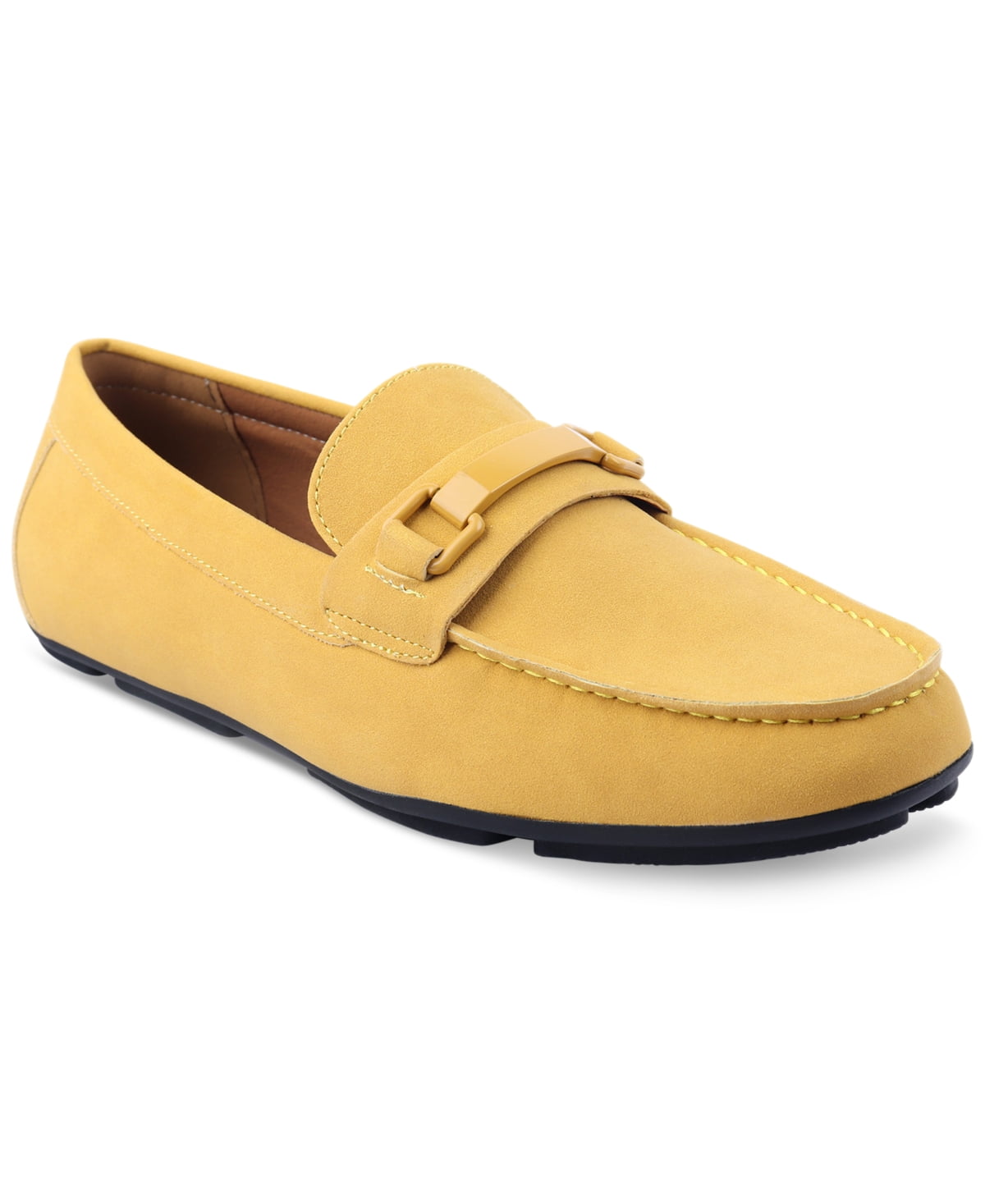 Alfani Men's Egan Driving Loafers Yellow Size