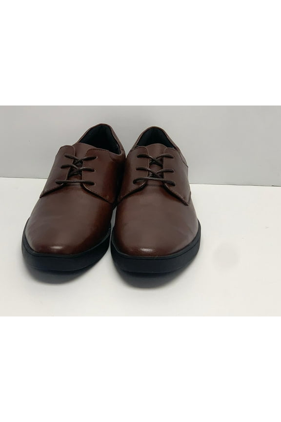 Mens Elston Lace-Up Oxford Sneakers, Chocolate, 10