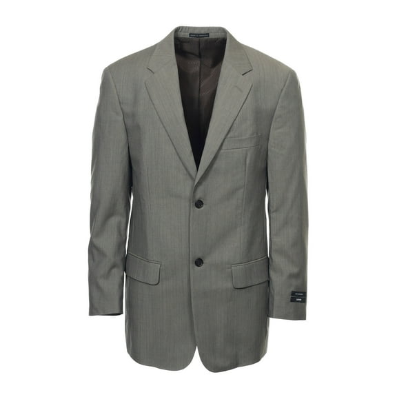 Alfani Men's Gray 2 Button Sport Coat Jacket Suit Separates (38 Regular, Taupe)