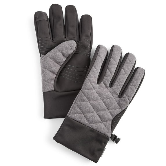Alfani Men's Heavyweight Tech Gloves B4HP (Gray,S)