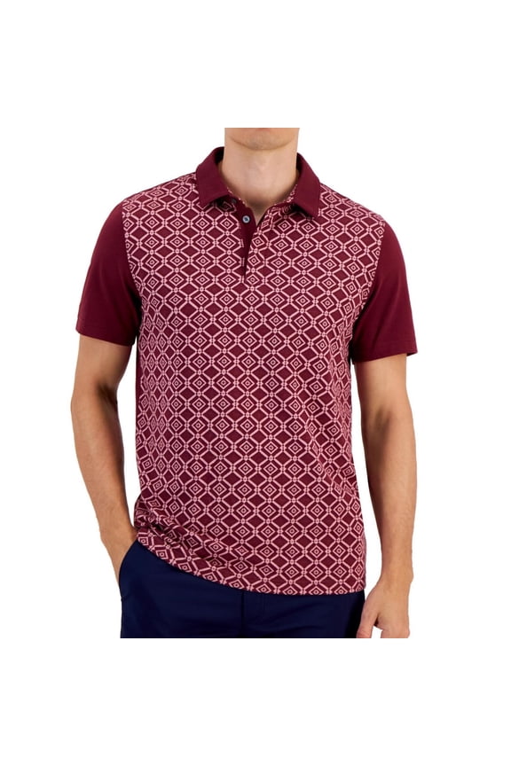 Mens Niko Polo Shirt, Red, Small