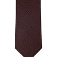 thumbnail image 1 of Alfani Men’s Plaid Slim Silk Tie (Red), 1 of 2