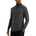thumbnail image 1 of Alfani Men's Quarter Zip Sweater Gray Size Medium, 1 of 3