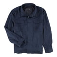 thumbnail image 1 of Alfani Mens Faux Suede Chore Field Jacket, Blue, Small, 1 of 2