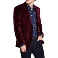 thumbnail image 1 of Alfani Men's Slim Fit Solid Velvet Blazer Red Size 40, 1 of 3