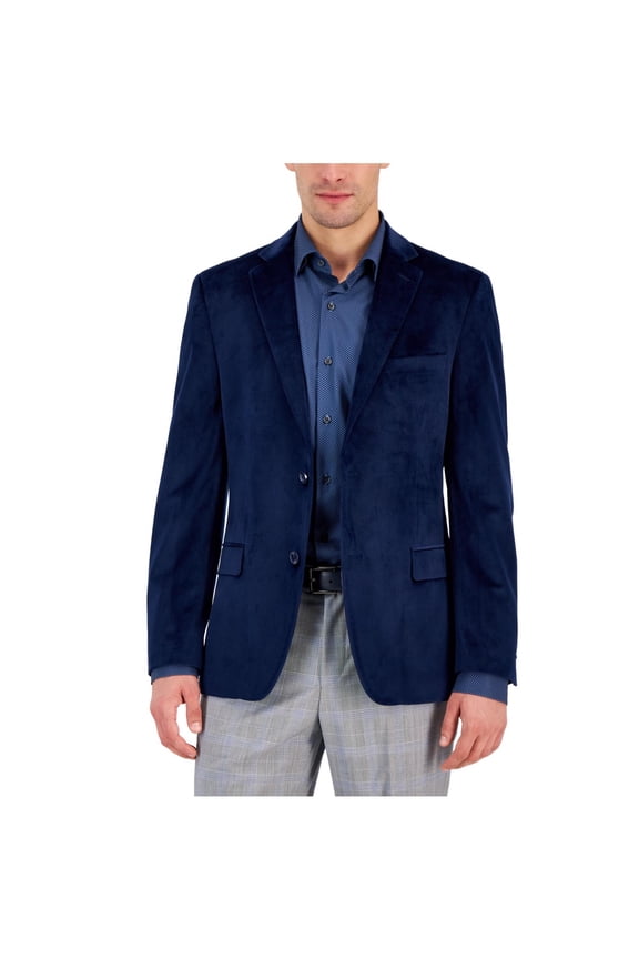 Mens Slim Fit Sport Coat, Blue, 38 Short