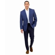 Alfani Mens Slim fit Suit Jacket Blazer 38 S Blue Solid