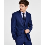 Alfani Men's Slim Fit Stretch Solid Suit Jacket Blue Size 42