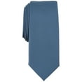 thumbnail image 1 of Alfani Men's Solid Texture Slim Tie Denim Blue Necktie, 1 of 1