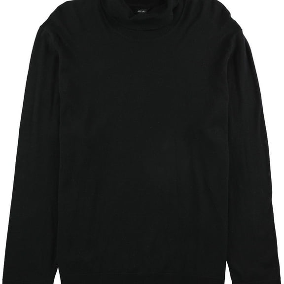 Alfani Mens Turtleneck Pullover Sweater, Black, Medium