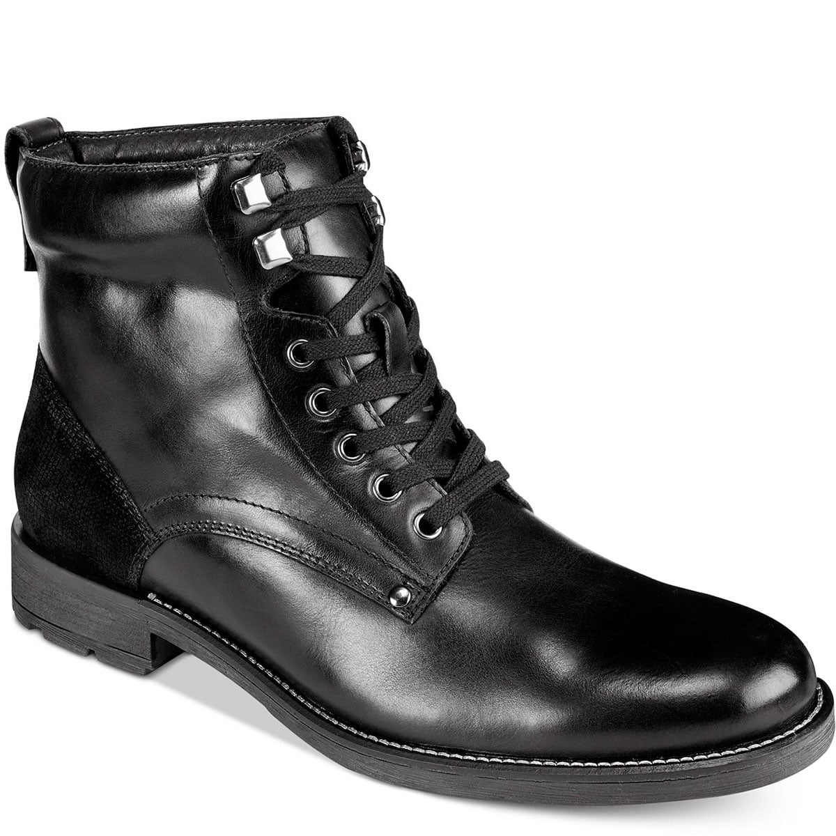Alfani Black Leather Chukka Wingtip Boots Alfani Mens Black Leather Chukka Ankle Boots | Mercari main image 3