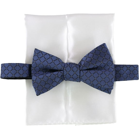 Alfani Mens 2-Piece Pre-tied Bow Tie, Blue, One Size