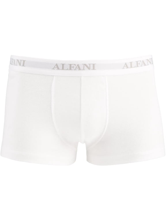 Mens Regular fit Trunks 4 Pack Underwear Large White Solid