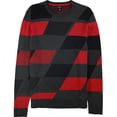 thumbnail image 1 of Alfani Mens Abstract Color Block Pullover Sweater, Red, X-Large, 1 of 2