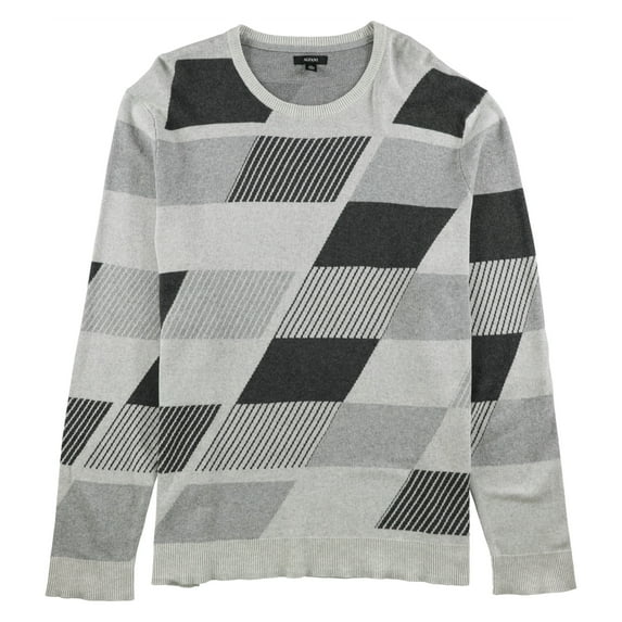 Alfani Mens Abstract Color Block Pullover Sweater