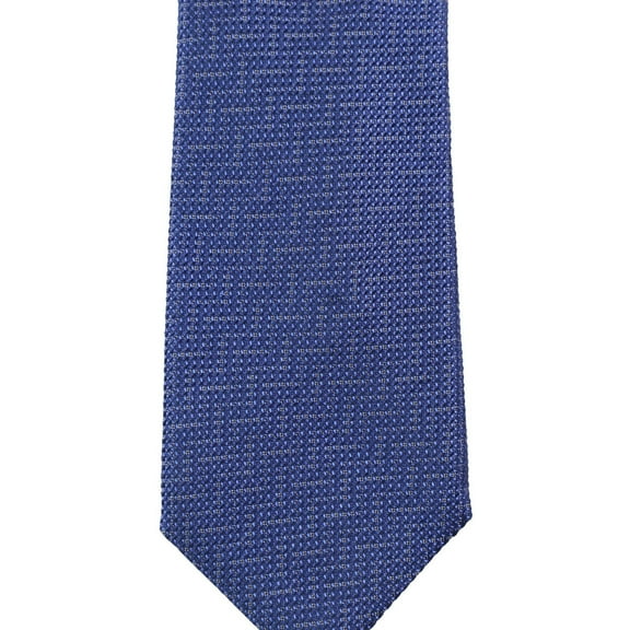 Alfani Mens Abstract Silk Self-tied Necktie, Blue, One Size