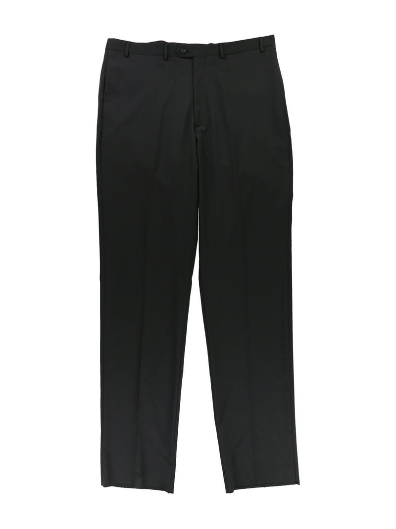 Alfani Mens Basic Dress Pants Slacks, Black, 36W x UnfinishedL