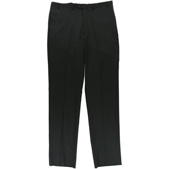 Alfani Mens Basic Dress Pants Slacks, Black, 36W x UnfinishedL