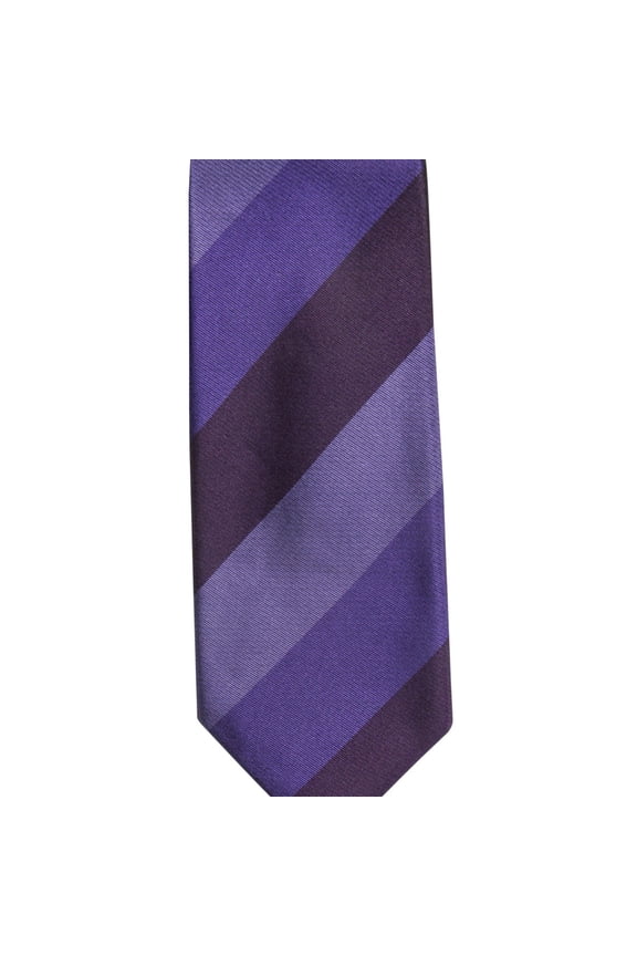 Mens Bennington Stripe Self-tied Necktie, Purple, One Size