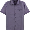 thumbnail image 1 of Alfani Mens Blair Texture Button Up Shirt, Purple, Small, 1 of 2