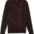 thumbnail image 1 of Alfani Mens Broken Chevron Pullover Sweater, Red, X-Large, 1 of 1