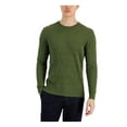 thumbnail image 1 of Alfani Mens Cable Knit Cotton Crewneck Sweater, 1 of 1
