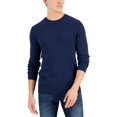 thumbnail image 1 of Alfani Mens Cable Knit Cotton Crewneck Sweater, 1 of 1