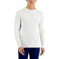 thumbnail image 1 of Alfani Mens Cable Knit Cotton Crewneck Sweater, 1 of 1