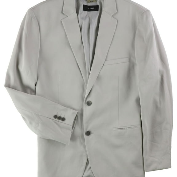 Alfani Mens Capsule Twill Sport Coat, Grey, Medium