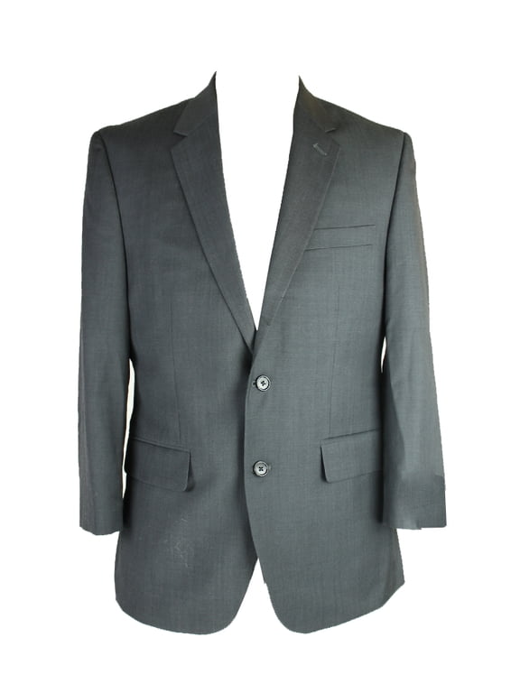 Mens Charcoal Pinpoint Jacket 38S