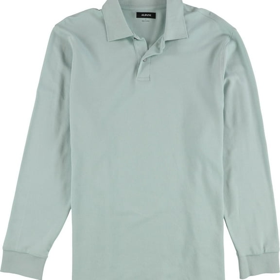 Alfani Mens Knit Polo Shirt, Blue, Large