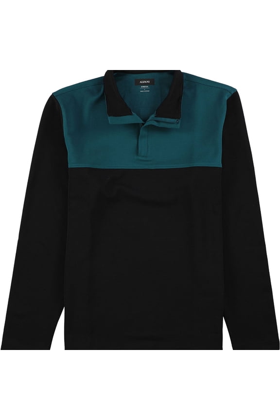 Mens Colorblock 1/4 Zip Jacket, Black, XX-Large