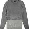 thumbnail image 1 of Alfani Mens Colorblock Knit Sweater, Grey, XXX-Large, 1 of 1