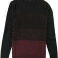 thumbnail image 1 of Alfani Mens Colorblock Knit Sweater, Red, Small, 1 of 1