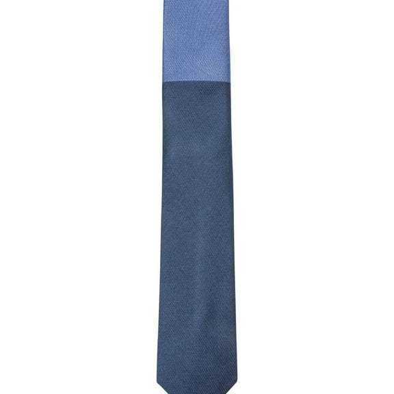Alfani Mens Colorblocked Self-tied Necktie, Blue, One Size