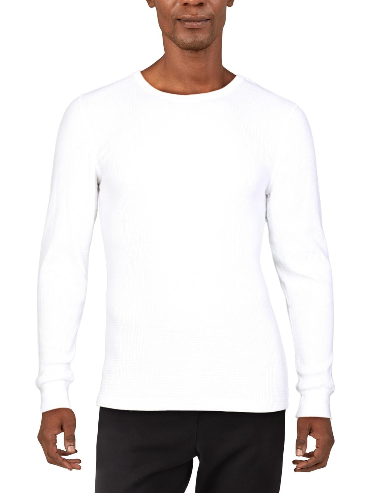 Alfani thermal top knit waffle crew