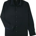thumbnail image 1 of Alfani Mens Contrast Button Up Shirt, Black, Small, 1 of 1