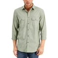 thumbnail image 1 of Alfani Mens Cotton Regular Fit Button-Down Shirt, 1 of 1