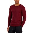 thumbnail image 1 of Alfani Mens Cotton Striped Crewneck Sweater, 1 of 1