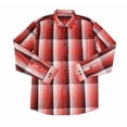 thumbnail image 1 of Alfani Mens Diamond Plaid Button Up Shirt, Red, XX-Large, 1 of 1