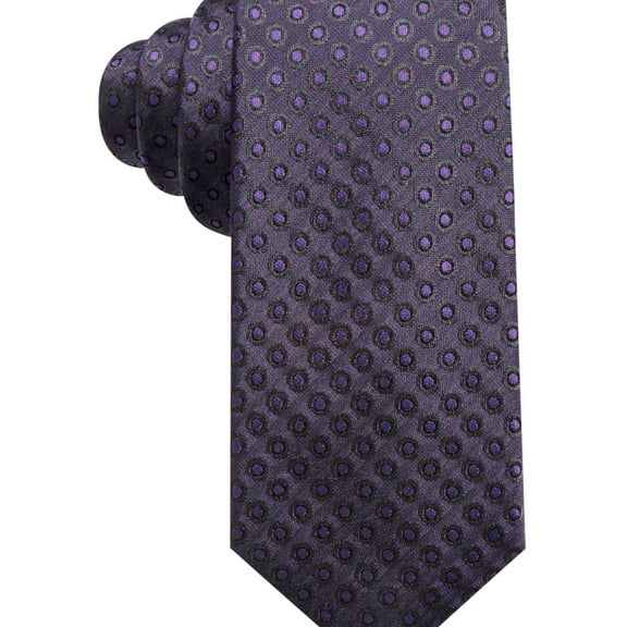 Alfani Mens Dot Self-tied Necktie, Purple, One Size