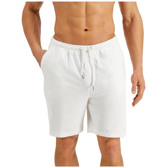 Alfani Mens Drawstring Fleece Sleep Short