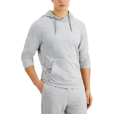 Alfani Mens Drawstring Heathered Hoodie